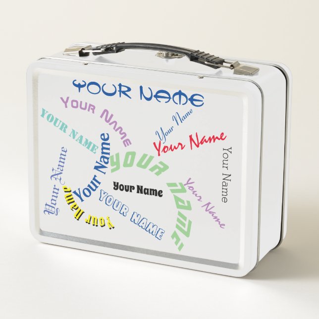 You All Over Metal Lunch Box (Back)
