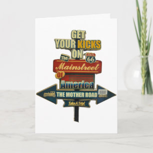 **YOU ALWAYS GET  YOUR KICKS** UNIQUE BIRTHDAY CARD