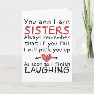 "You and I" Birthday Card for Sister