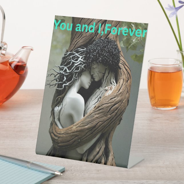 You and I Forever Pedestal Sign (In SItu)
