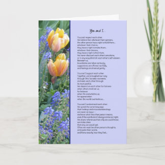 You and I...Friendship Card