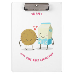 You And I Just That Connection Milk And Cookies Clipboard