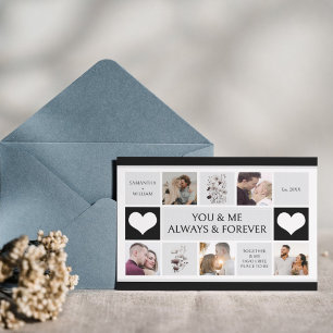 You and Me Always & Forever Photo Collage  Holiday Card