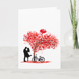 You and Me, and Cupid Personalised Folded Card