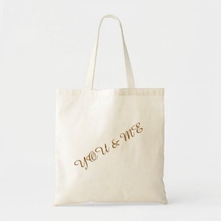 You and me custom tote bag