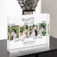 You and Me Forever and Always Elegant Leaf Wedding