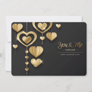 You and Me Forever Happy Valentine's Day  Holiday Card