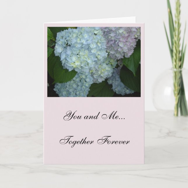 You and Me Hydrangeas Card (Front)