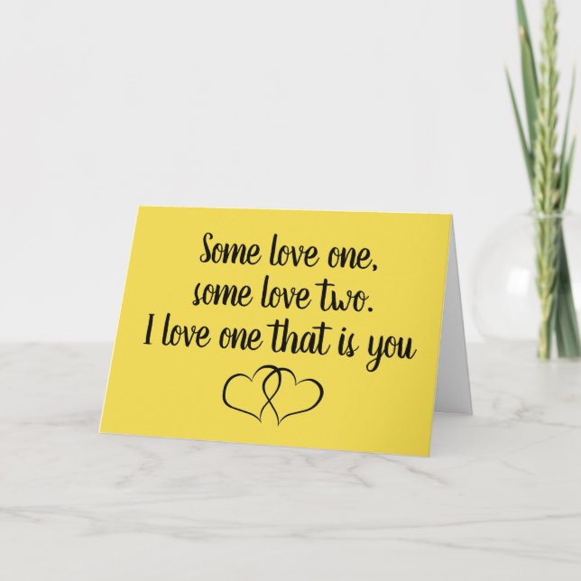 YOU AND ME MAKE A **WONDERFUL WE** LOVE CARD (Front)