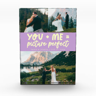 You and Me Picture Perfect Newlywed Lemon Wisteria Photo Block