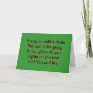 YOU AND ME TOGETHER=PERFECT HOLIDAY CARD