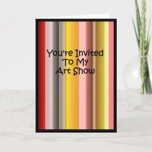 You're Invited To My Art Show Invitation
