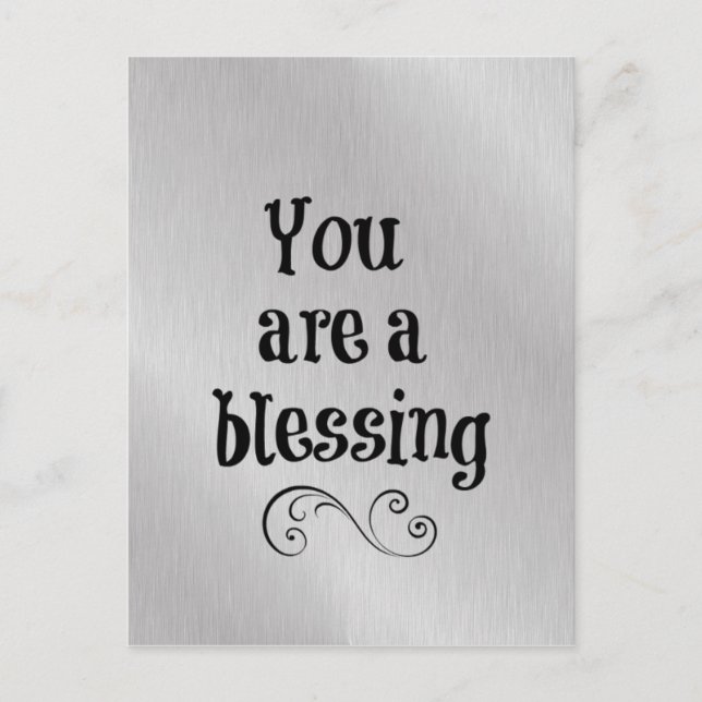 You are a Blessing Postcard (Front)