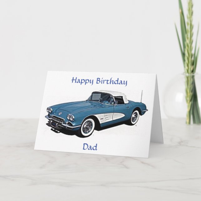**YOU ARE A CLASSIC DAD*** HAPPY BIRTHDAY CARD (Front)