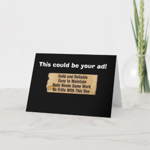 'YOU' ARE A 'CLASSIC' HAPPY 50th BIRTHDAY AD Card