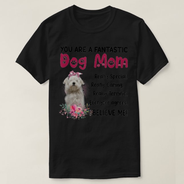 You Are A Fantastic Dog Mum Happy Mother's Day  T-Shirt (Design Front)