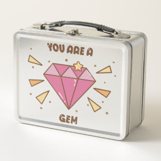 You Are a Gem Metal Lunch Box