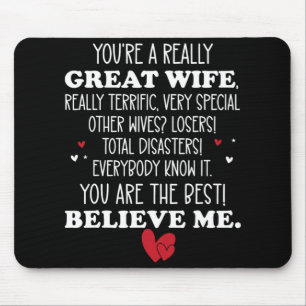 You Are A Great Wife Trump Best Wife You're A Grea Mouse Pad