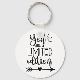 you are a limited edition milestone birthday  card key ring