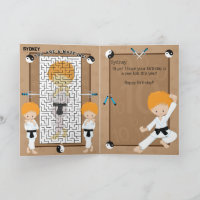You are A-Maze-ing Ginger Boys Karate Birthday