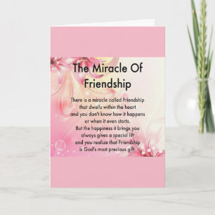 ***YOU ARE A MIRACLE IN MY LIFE*** BIRTHDAY WISHES CARD