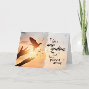 You are a New Creation Baptism Congrats Card