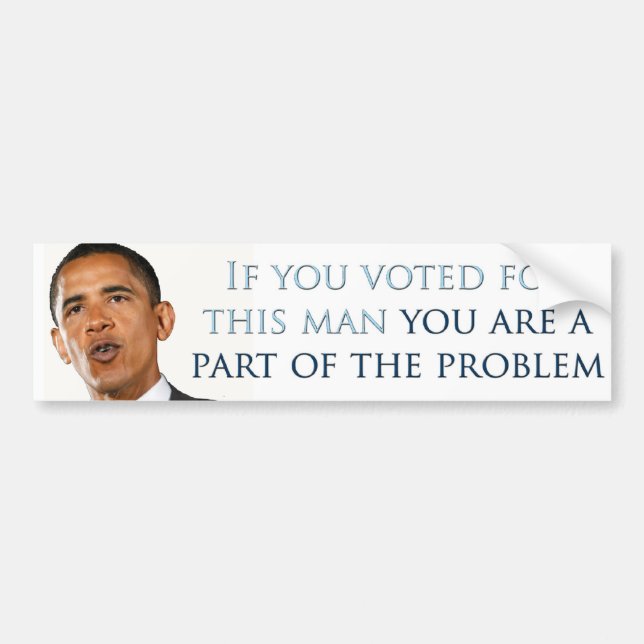 You are a part of the problem bumper sticker (Front)