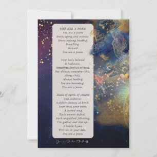 You Are A Poem encouragement Holiday Card