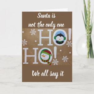 **YOU ARE A SPECIAL*** CHRISTMAS HO HO HO HOLIDAY CARD