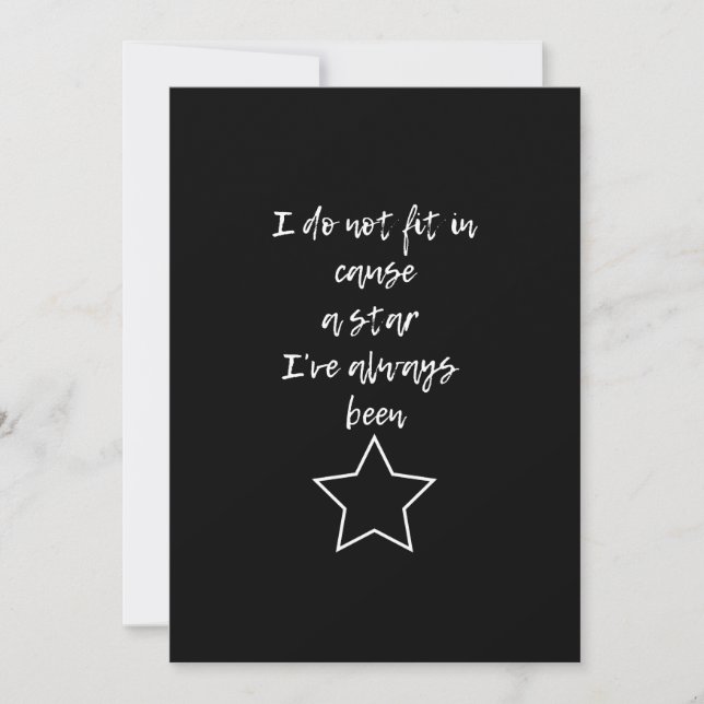 You Are a Star - Motivational Postcard (Front)