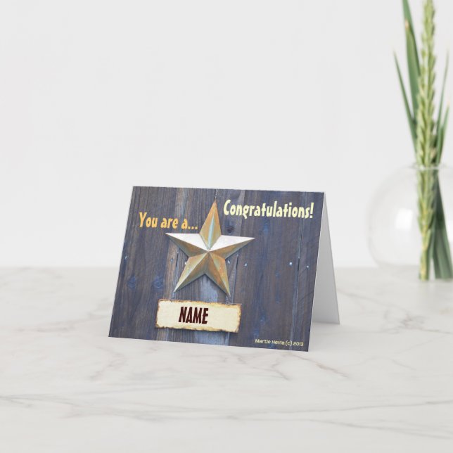 You are a Star - Note Card (Front)