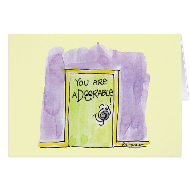 You are aDOORable cartoon (Front Horizontal)