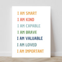You Are Affirmations Social Emotional Classroom