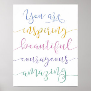 You Are Amazing Art Print