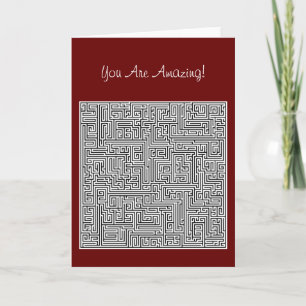 You Are Amazing Labyrinth Card