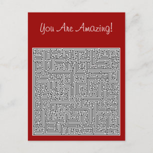 You Are Amazing Labyrinth Postcard