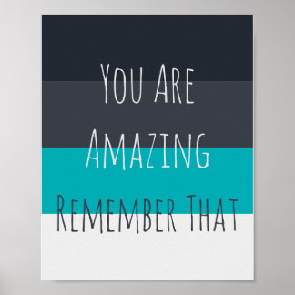 You Are Amazing Living Room Wall Art Poster