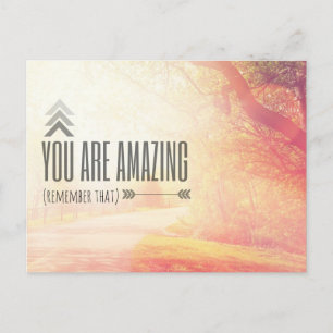 You Are Amazing Postcard