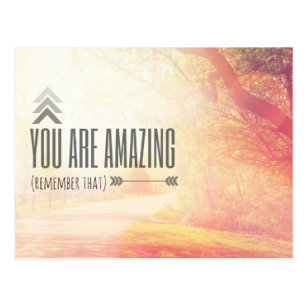 You Are Amazing Postcard