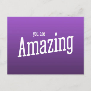 You are Amazing Postcard