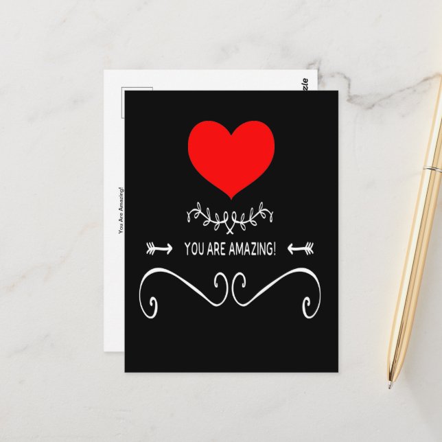 You Are Amazing! Postcard (Front/Back In Situ)