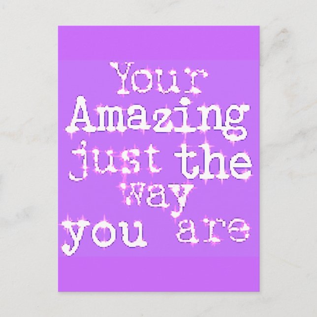 You Are Amazing Postcard (Front)