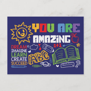 You are Amazing Postcards - Motivational Cards