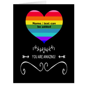 You Are Amazing! Rainbow Heart