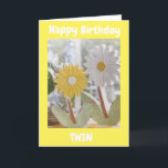 YOU ARE AMAZING **TWIN SISTER** BIRTHDAY CARD<br><div class="desc">THANK YOU SO MUCH FOR STOPPING BY ONE OF MY EIGHT STORES!!!</div>