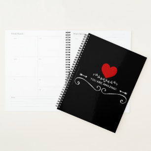 You Are Amazing with Red Heart Planner