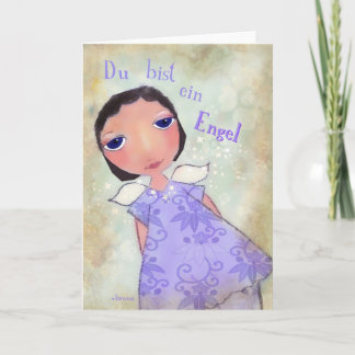 You are an angel (you are an angel) in german card