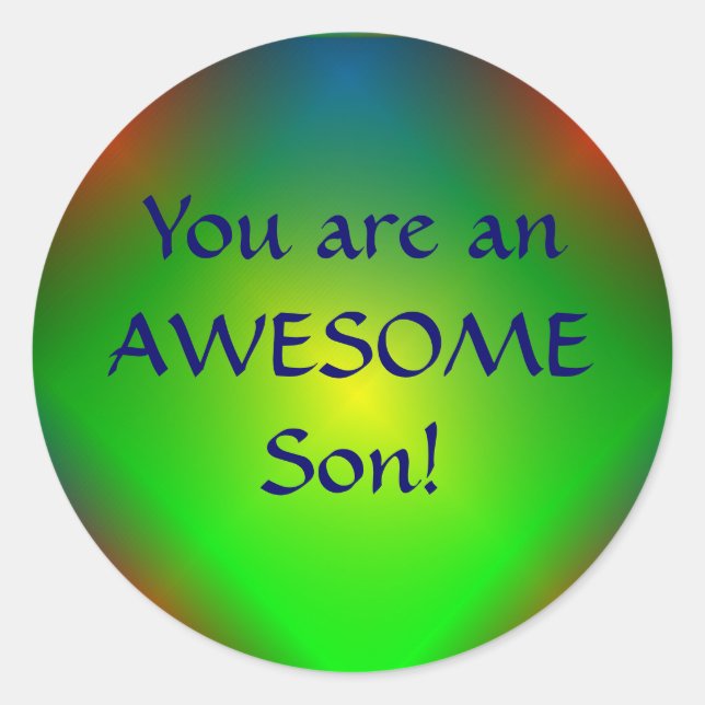 "You are an Awesome Son" Sticker (Front)