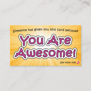 You Are Awesome Cards - Appreciation Cards