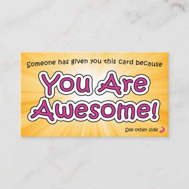 You Are Awesome Cards - Appreciation Cards (Front)